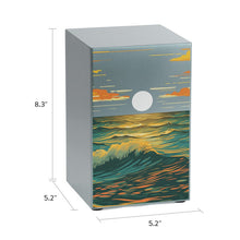 Load image into Gallery viewer, At Peace Memorials Life Canvas Ocean Landscape Pewter Large Cremation Urn 200 CI
