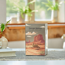 Load image into Gallery viewer, At Peace Memorials Life Canvas Desert Landscape Pewter Large Cremation Urn 200 CI