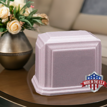 Load image into Gallery viewer, At Peace Memorials Millennium XL Cultured Marble Urn for Ashes (Lavender) 300 CI TSA Approved