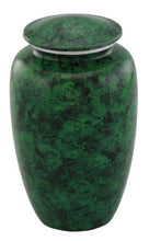 Load image into Gallery viewer, At Peace Memorials Classic Green Cremation Urn for ashes 200 CI