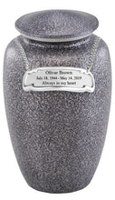 Load image into Gallery viewer, At Peace Memorials Classic Grey Cremation Urn for ashes 200 CI