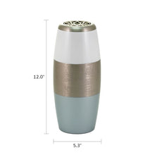 Load image into Gallery viewer, At Peace Memorials Large/Adult 200 Cubic Inches Riverfall Scatter Allure Lotus Pewter Cremation Urn