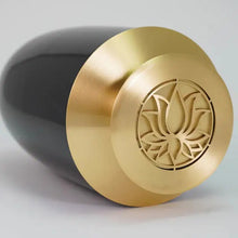 Load image into Gallery viewer, At Peace Memorials Large/Adult 200 Cubic Inches Riverfall Scatter Monterey Lotus Onyx Cremation Urn
