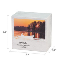 Load image into Gallery viewer, At Peace Memorials Large/Adult 200 Cubic Inches Monumental Memorials Sunset Fishing Cremation Urn