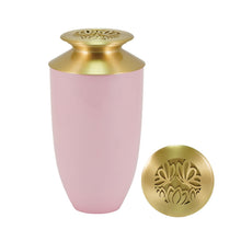 Load image into Gallery viewer, At Peace Memorials Large/Adult 200 Cubic Inches Riverfall Scatter Monterey Butterfly Blush Cremation Urn