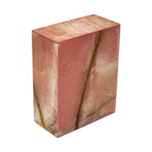 Load image into Gallery viewer, Large/Adult 220 Cubic Inches Eternity Pink Pearl Rectanglular Cremation Urn