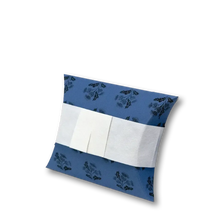 Load image into Gallery viewer, Biodegradable Eco-friendly Mini 60 Cubic Inches Journey EarthUrn Thistle Royal Blue Cremation Urn