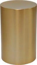 Load image into Gallery viewer, Large/Adult 200 Cubic Inches Gold Color Stainless Steel Cylinder Cremation Urn