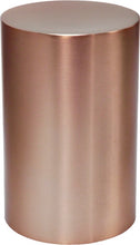 Load image into Gallery viewer, Large/Adult 200 Cubic Inches Copper Color Stainless Steel Cylinder Cremation Urn