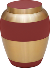 Load image into Gallery viewer, Large/Adult 200 Cubic Inches Luxa Rose Brass Cremation Urn for Ashes