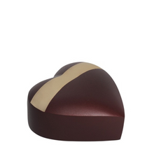 Load image into Gallery viewer, Small/Keepsake 3 Cubic Inches Cabernet Heart Cremation Urn for Ashes