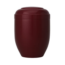 Load image into Gallery viewer, Large/Adult 230 Cubic Inches Burgundy Metal Funeral Cremation Urn for Ashes
