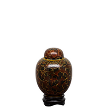 Load image into Gallery viewer, Small/Keepsake 2.5 Cubic Inches Amber Miniature Cremation Urn for Ashes
