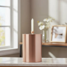 Load image into Gallery viewer, Large/Adult 200 Cubic Inches Copper Color Stainless Steel Cylinder Cremation Urn