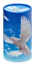 Load image into Gallery viewer, Small/Keepsake Dove Scattering Tube Mini Cremation Urn for Ashes