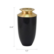 Load image into Gallery viewer, At Peace Memorials Large/Adult 200 Cubic Inches Riverfall Scatter Monterey Lotus Onyx Cremation Urn