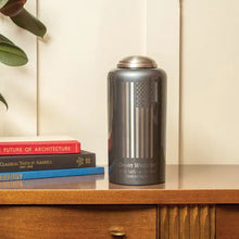 Load image into Gallery viewer, At Peace Memorials Large/Adult 230 Cubic Inches Eternal Essence Flag Gray Cremation Urn