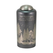 Load image into Gallery viewer, At Peace Memorials Large/Adult 230 Cubic Inches Eternal Essence Forest Gray Cremation Urn