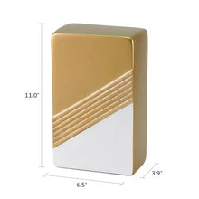 Load image into Gallery viewer, At Peace Memorials Large/Adult 195 Cubic Inches Brighton Bronze/White Aluminum Funeral Cremation Urn