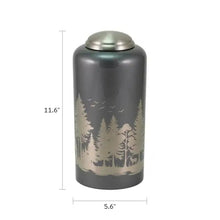 Load image into Gallery viewer, At Peace Memorials Large/Adult 230 Cubic Inches Eternal Essence Forest Gray Cremation Urn