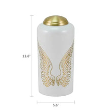 Load image into Gallery viewer, At Peace Memorials Large/Adult 230 Cubic Inches Eternal Essence Angel Wings Pearl Cremation Urn