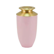 Load image into Gallery viewer, At Peace Memorials Large/Adult 200 Cubic Inches Riverfall Scatter Monterey Butterfly Blush Cremation Urn