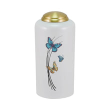 Load image into Gallery viewer, At Peace Memorials Enchanted Essence Butterflies Large/Adult 230 Cubic Inches Pearl Cremation Urn