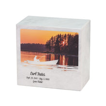 Load image into Gallery viewer, At Peace Memorials Large/Adult 200 Cubic Inches Monumental Memorials Sunset Fishing Cremation Urn