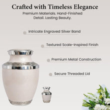 Load image into Gallery viewer, At Peace Memorials Cordoba Ivory Keepsake Urn for Ashes