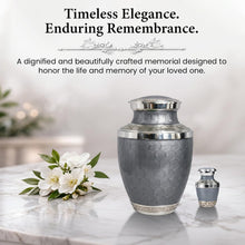 Load image into Gallery viewer, At Peace Memorials Cordoba Soft Grey Urn for Ashes SET