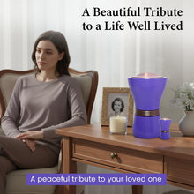 Load image into Gallery viewer, At Peace Memorials Canopic/Blessing Purple Keepsake Urn for Ashes