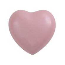 Load image into Gallery viewer, At Peace Memorials Satori Pearl Pink Heart Keepsake w/ Velvet Box Cremation Urn, 3 CI