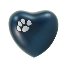 Load image into Gallery viewer, At Peace Memorials Classic Paws Blue Heart Keepsake