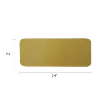 Load image into Gallery viewer, Small Alloy Rectangular Cremation Urn Personalization Plate - Bronze Colored