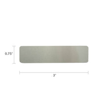 Load image into Gallery viewer, Large Alloy Rectangular Cremation Urn Personalization Plate - Pewter Colored
