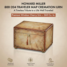 Load image into Gallery viewer, Howard Miller 800-204(800204) Traveler Map Funeral Cremation Urn Chest for Ashes