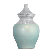 Load image into Gallery viewer, Small/Keepsake Celestial Blue Infant Funeral Cremation Urn for Ashes