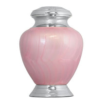 Load image into Gallery viewer, Small/Keepsake 30 Cubic Inches Arcadia Pink Infant Funeral Cremation Urn for Ashes
