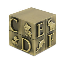 Load image into Gallery viewer, Small/Keepsake 8 Cubic Inches Precious Bronze Infant Block Funeral Cremation Urn for Ashes