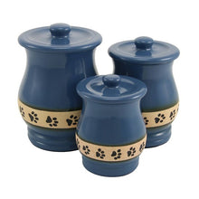 Load image into Gallery viewer, At Peace Memorials Blue Paw Print Extra Small Pet Urn