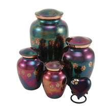 Load image into Gallery viewer, At Peace Memorials Classic Paws Raku Heart Keepsake