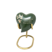 Load image into Gallery viewer, Large/Adult 200 Cubic Inches Solace Wheat Fond Brass Funeral Cremation Urn