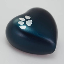 Load image into Gallery viewer, At Peace Memorials Classic Paws Blue Heart Keepsake