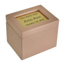 Load image into Gallery viewer, Small/Keepsake 25 Cubic Inches Baby Girl Infant Funeral Cremation Urn for Ashes