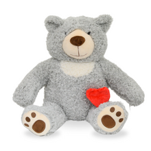Load image into Gallery viewer, Small/Keepsake 2 Cubic Inches Loving Teddy Bear Gray Funeral Cremation Urn for Ashes