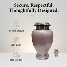 Load image into Gallery viewer, At Peace Memorials Hotep Pink Keepsake Urn for Ashes