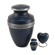 Load image into Gallery viewer, At Peace Memorials Grecian Blue Mini Keepsake w/ Velvet Bag