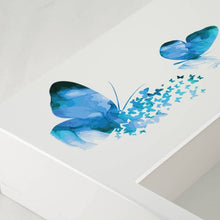Load image into Gallery viewer, At Peace Memorials Shadowbox Remembrance Keepsake Blue Butterflies