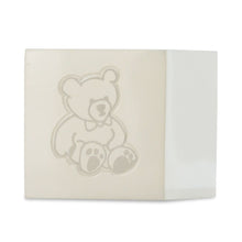 Load image into Gallery viewer, Small/Keepsake 20 Cubic Inches White Infant Teddy Cube Funeral Cremation Urn for Ashes