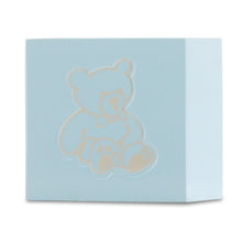 Load image into Gallery viewer, Small/Keepsake 20 Cubic Inches Blue Infant Teddy Cube Funeral Cremation Urn for Ashes
